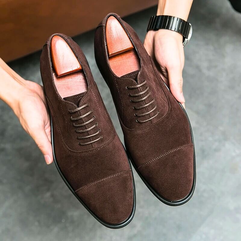 Klassieke suède oxfords voor heren