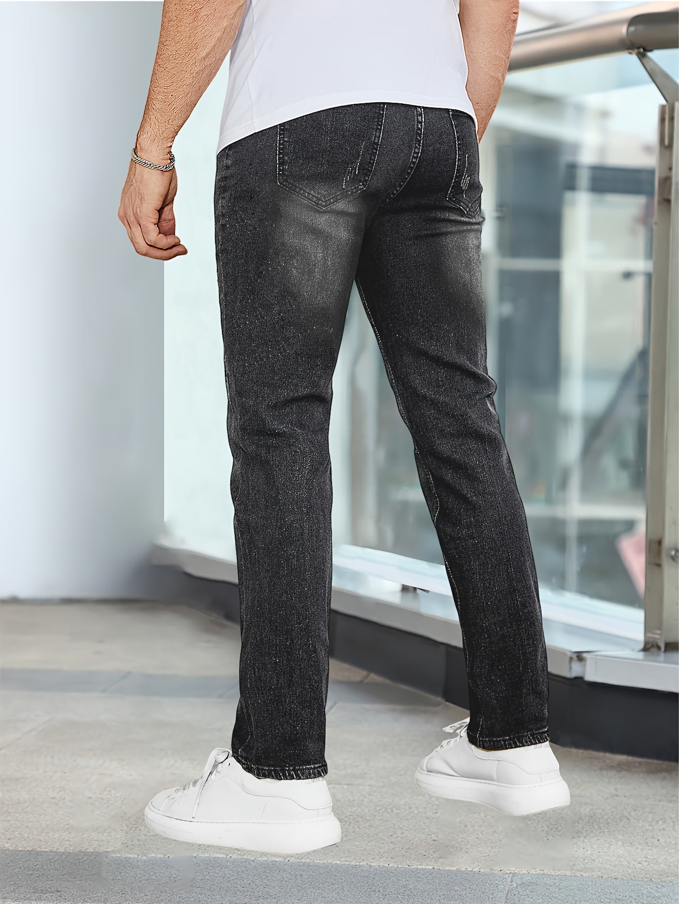 Heren slim-fit jeans met stretch