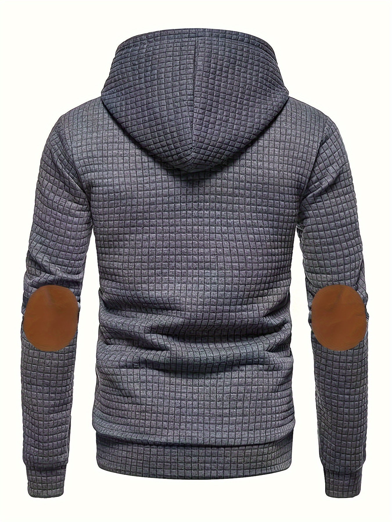 Heren hoodie met wafelpatroon