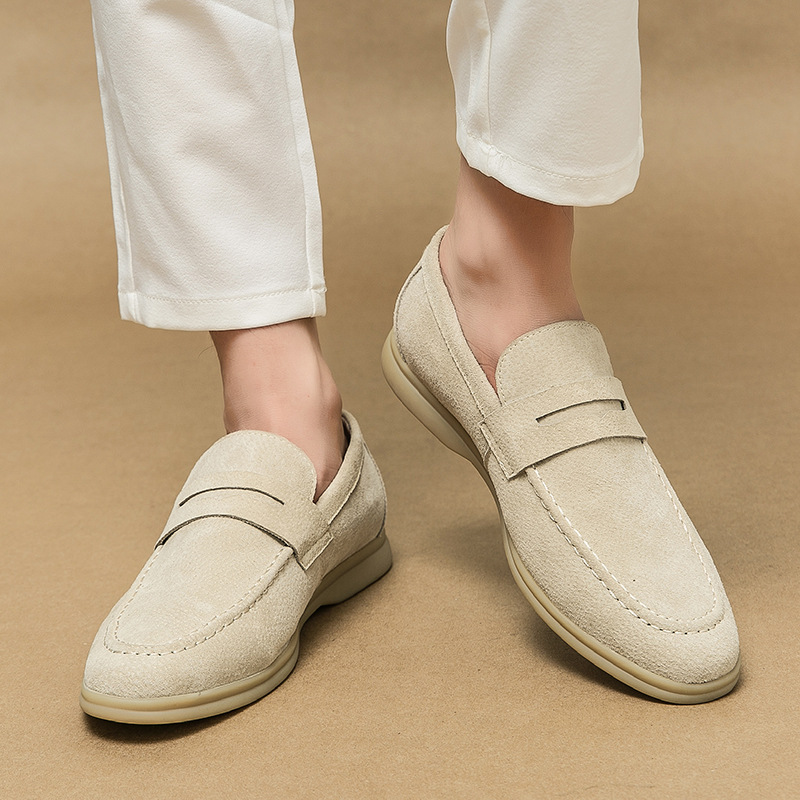 Heren formele suede loafers