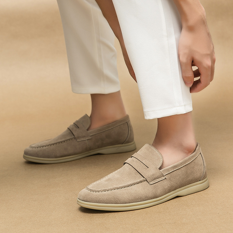 Heren formele suede loafers