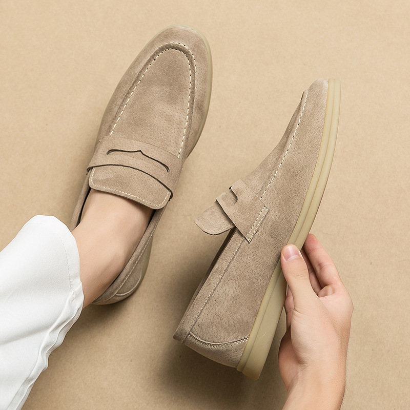 Heren formele suede loafers