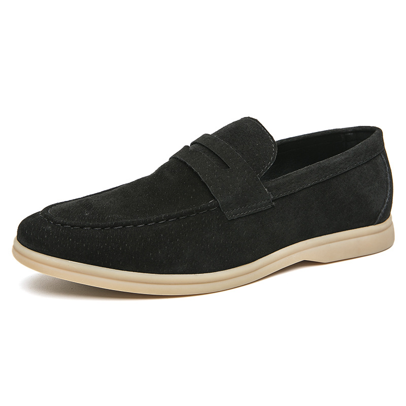 Heren formele suede loafers