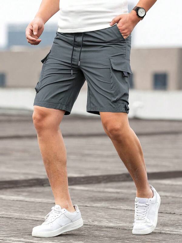 Cargo short voor heren met diepe zijzakken