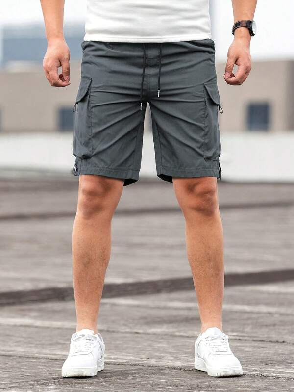 Cargo short voor heren met diepe zijzakken