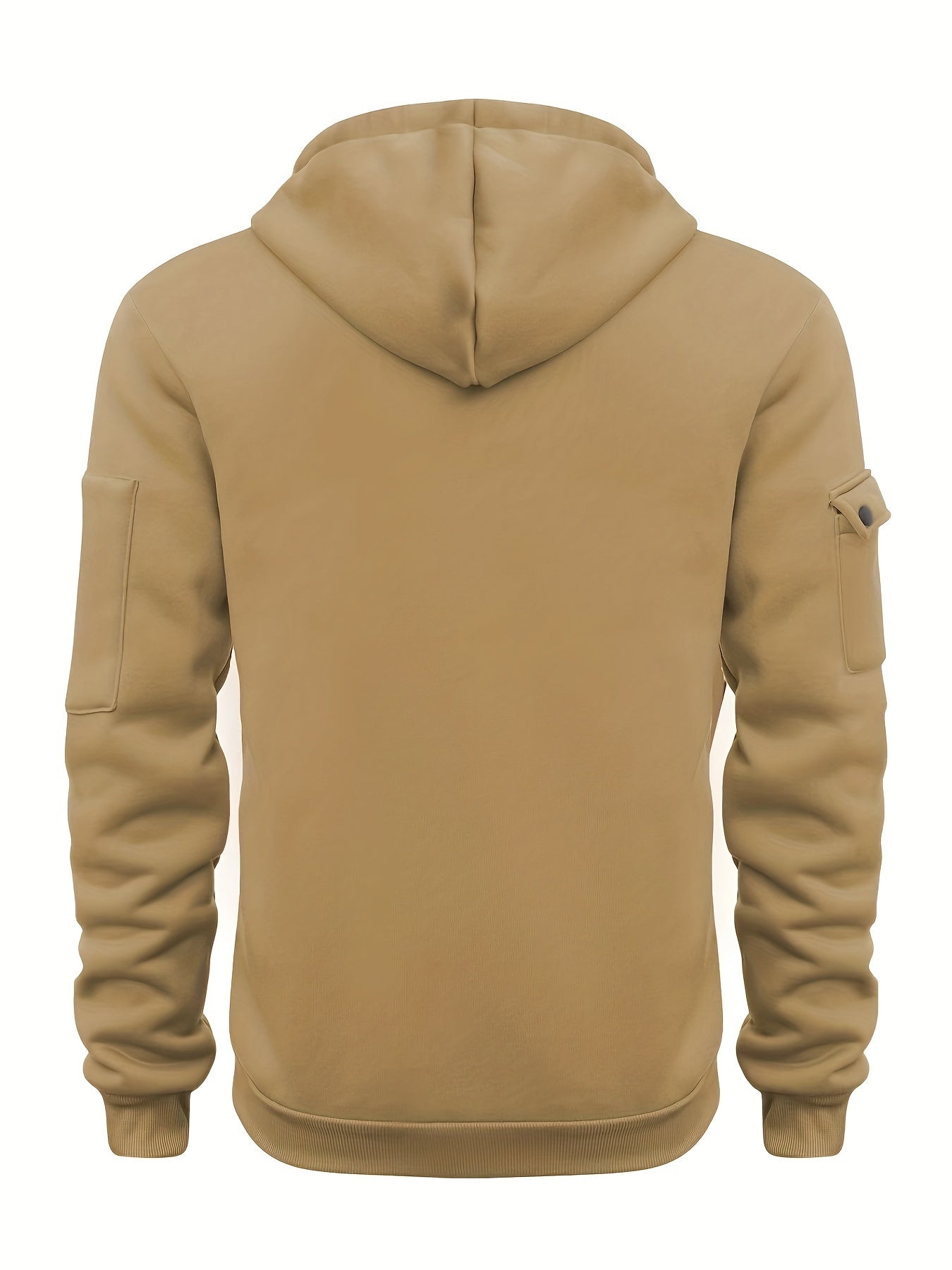 Heren stevige outdoor hoodie met ritssluiting