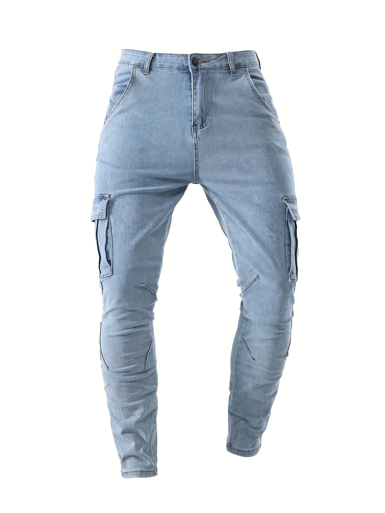 Heren cargo denim jeans met stretch