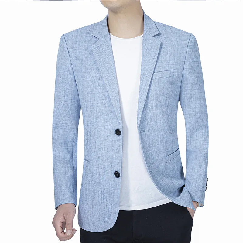 Heren linnen blazer