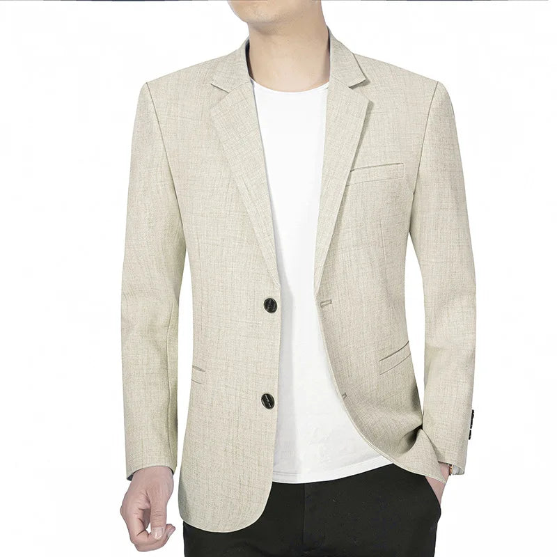 Heren linnen blazer