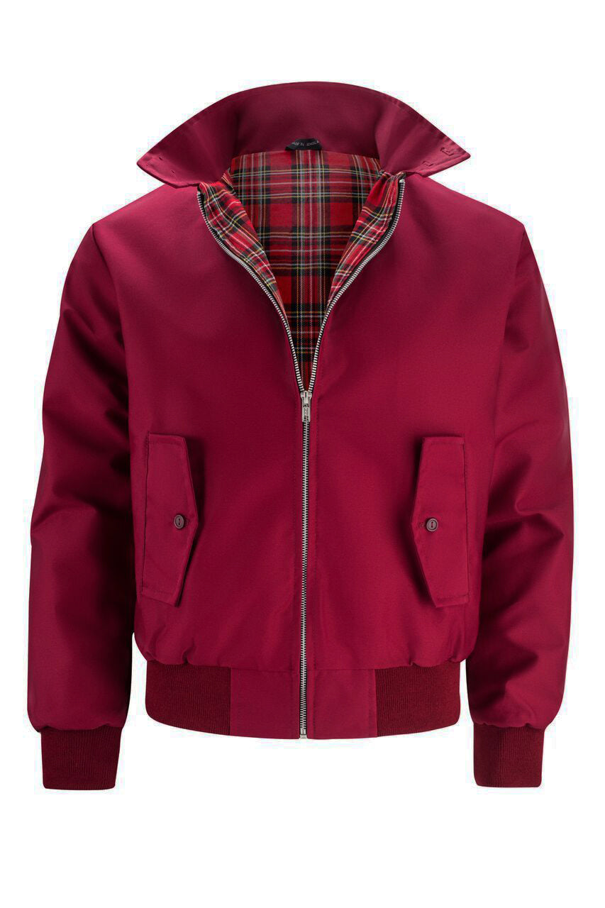 Heren winter bomberjas met harrington binnenvoering