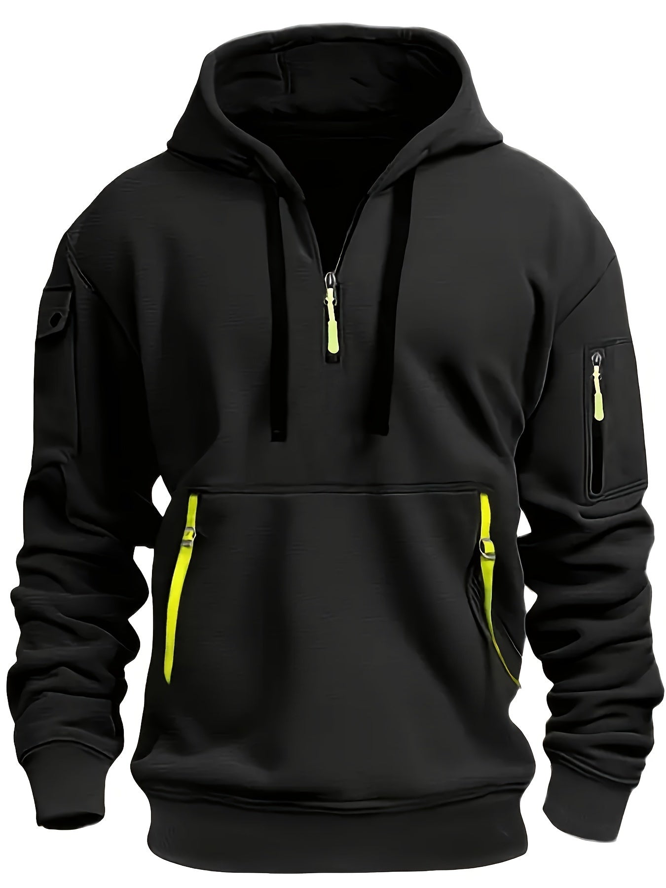 Heren stevige outdoor hoodie met ritssluiting