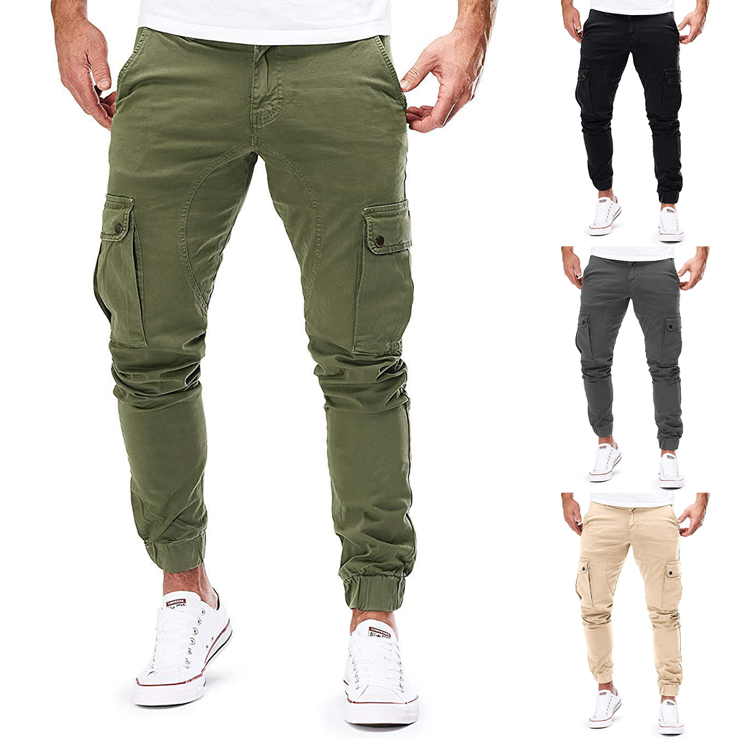 Heren cargo lange broek