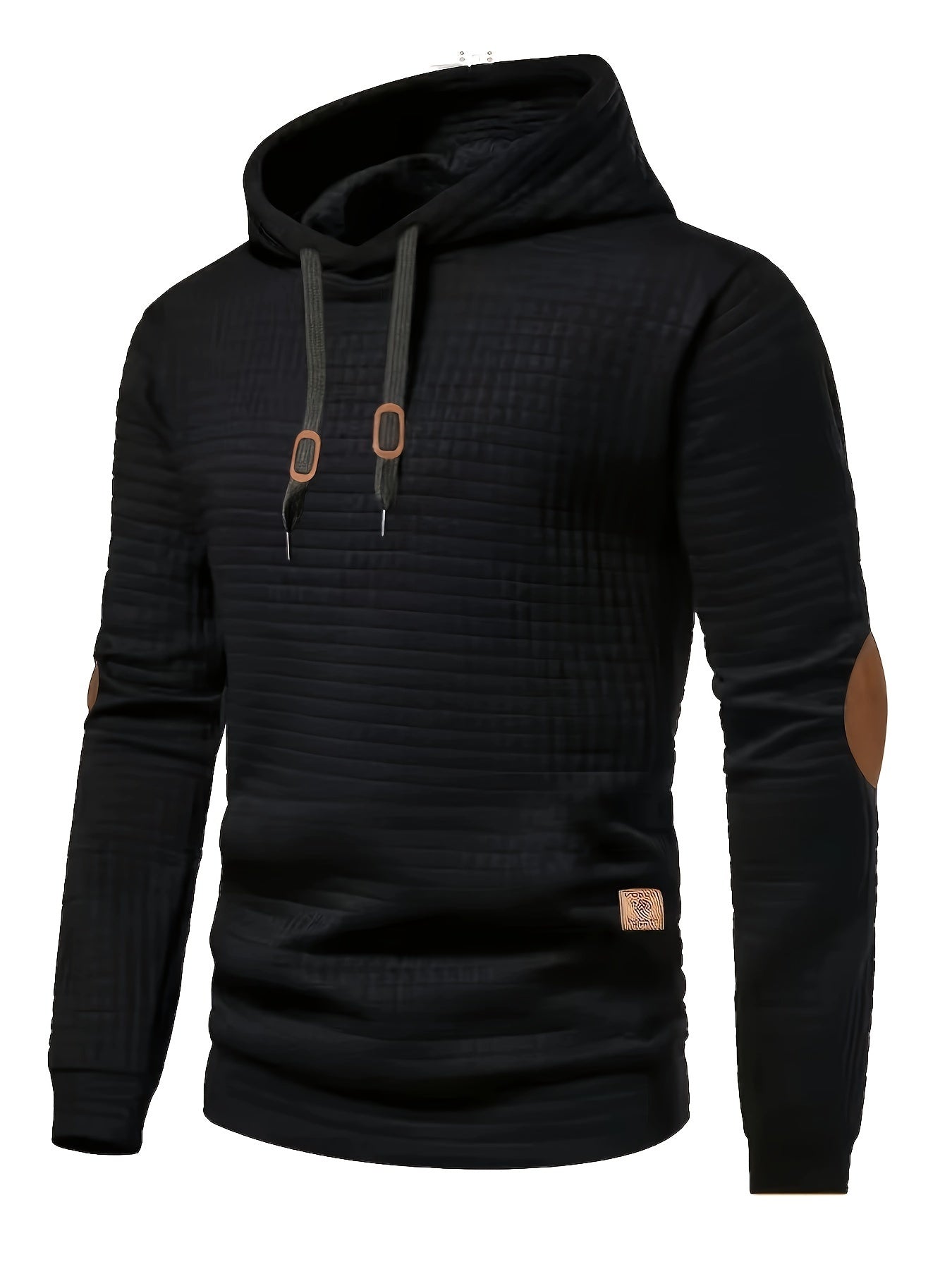 Heren hoodie met wafelpatroon