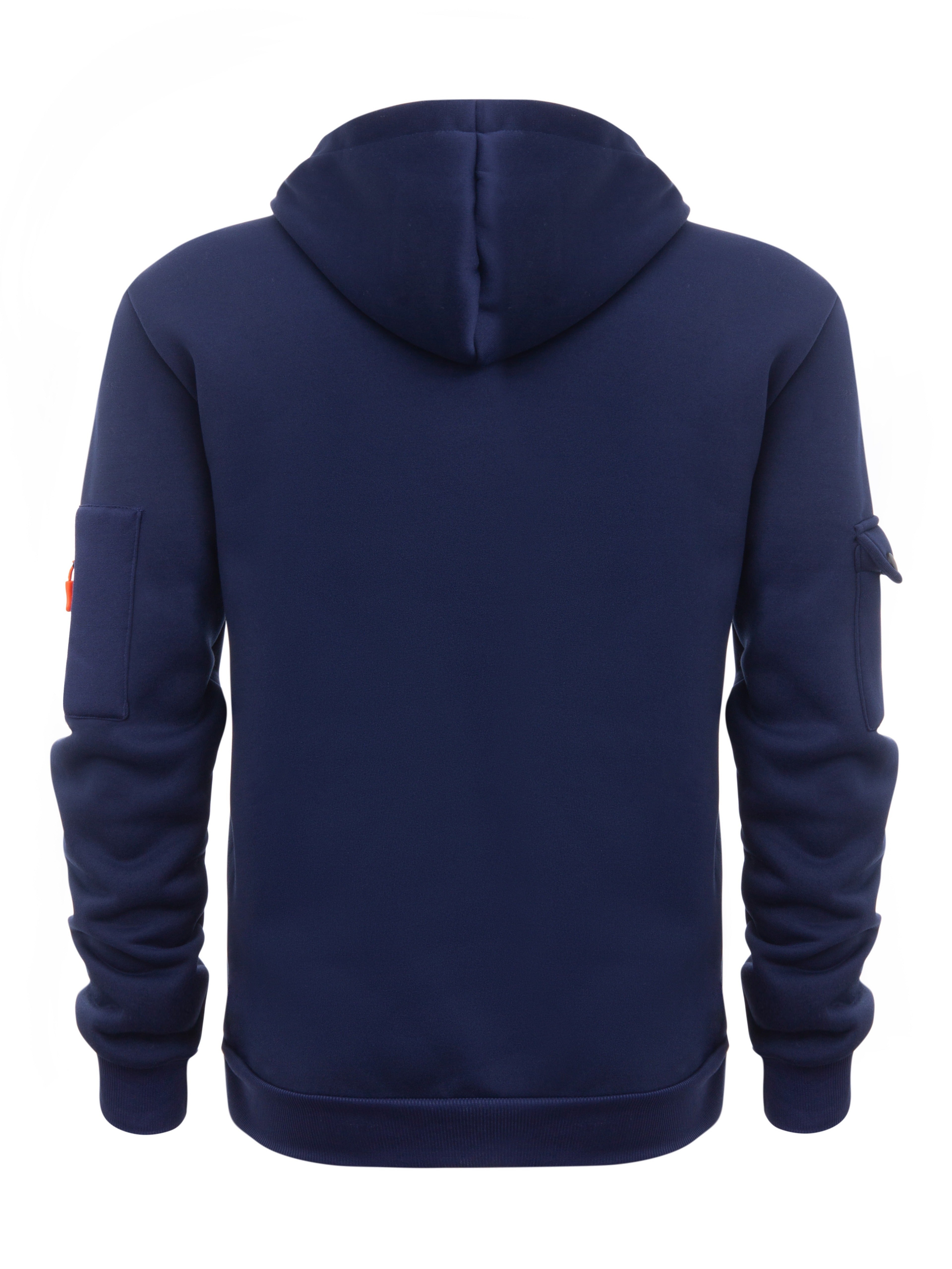 Heren stevige outdoor hoodie met ritssluiting