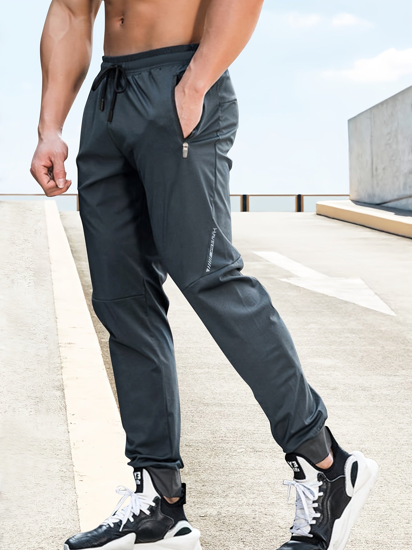 Heren joggingbroek met hoge stretch