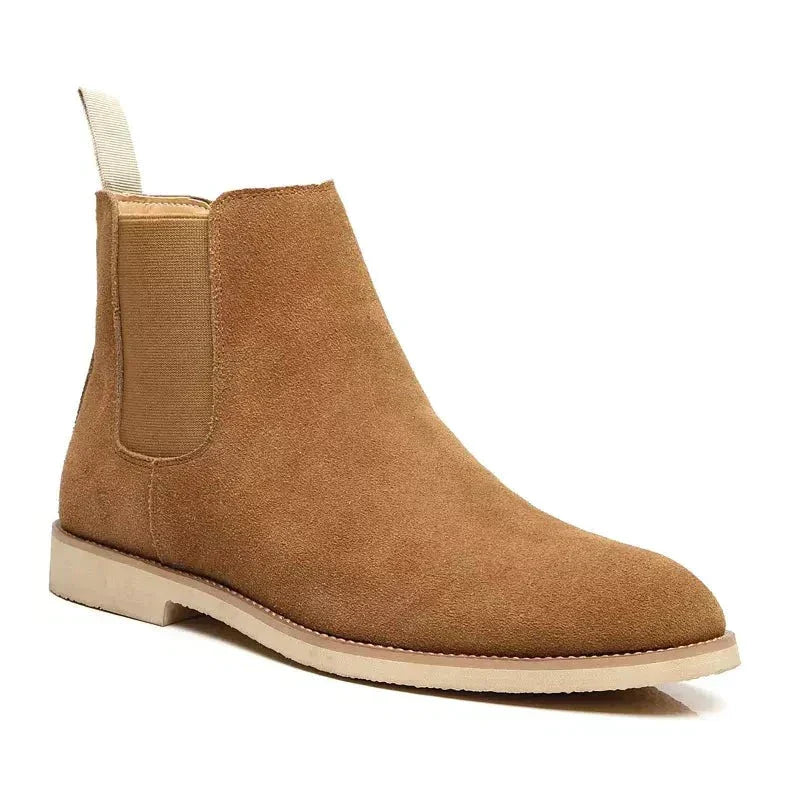 Heren suède chelsea boots