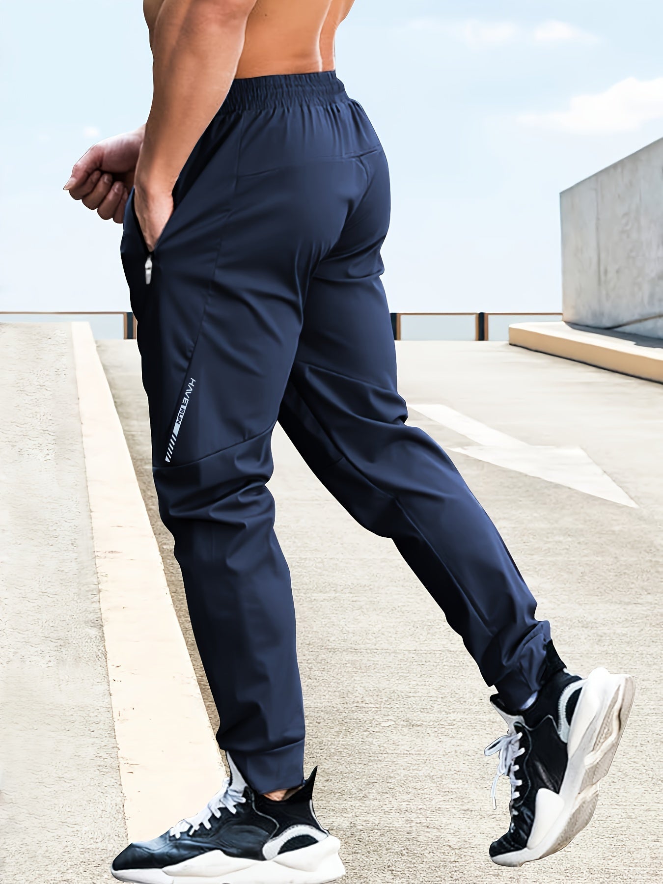 Heren joggingbroek met hoge stretch