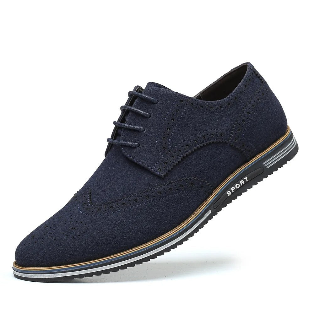 Heren suede veterschoenen