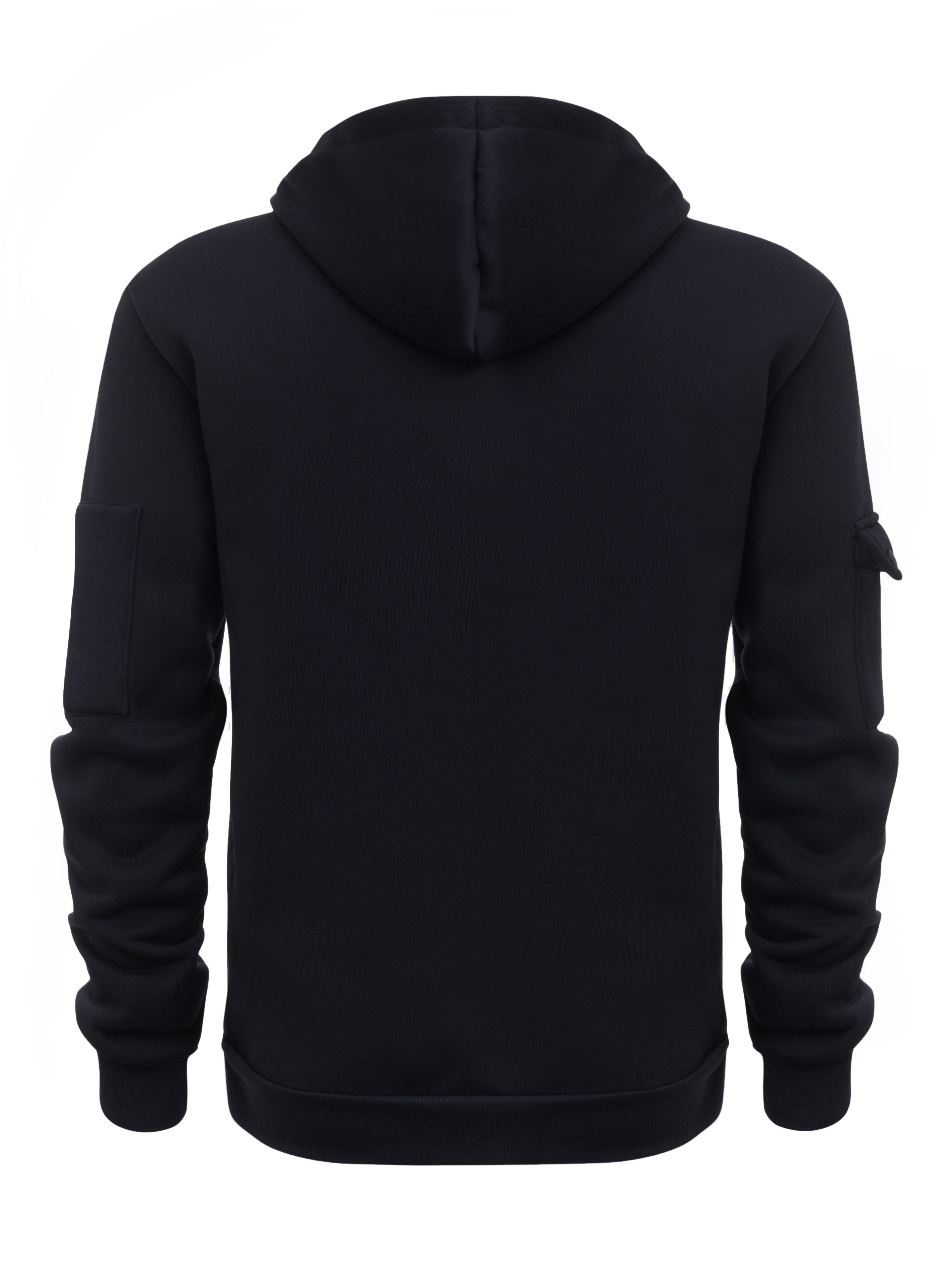 Heren stevige outdoor hoodie met ritssluiting