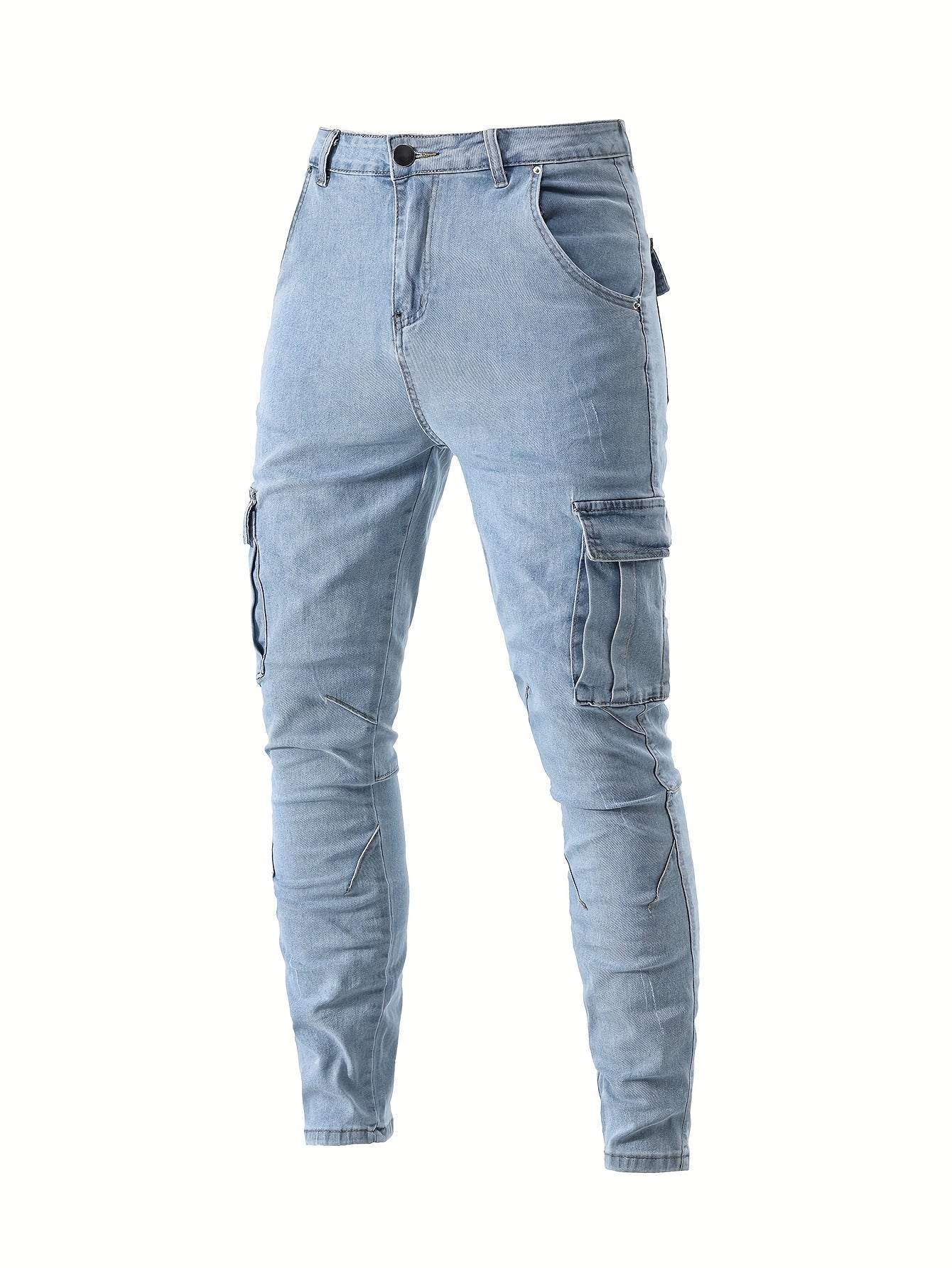 Heren cargo denim jeans met stretch