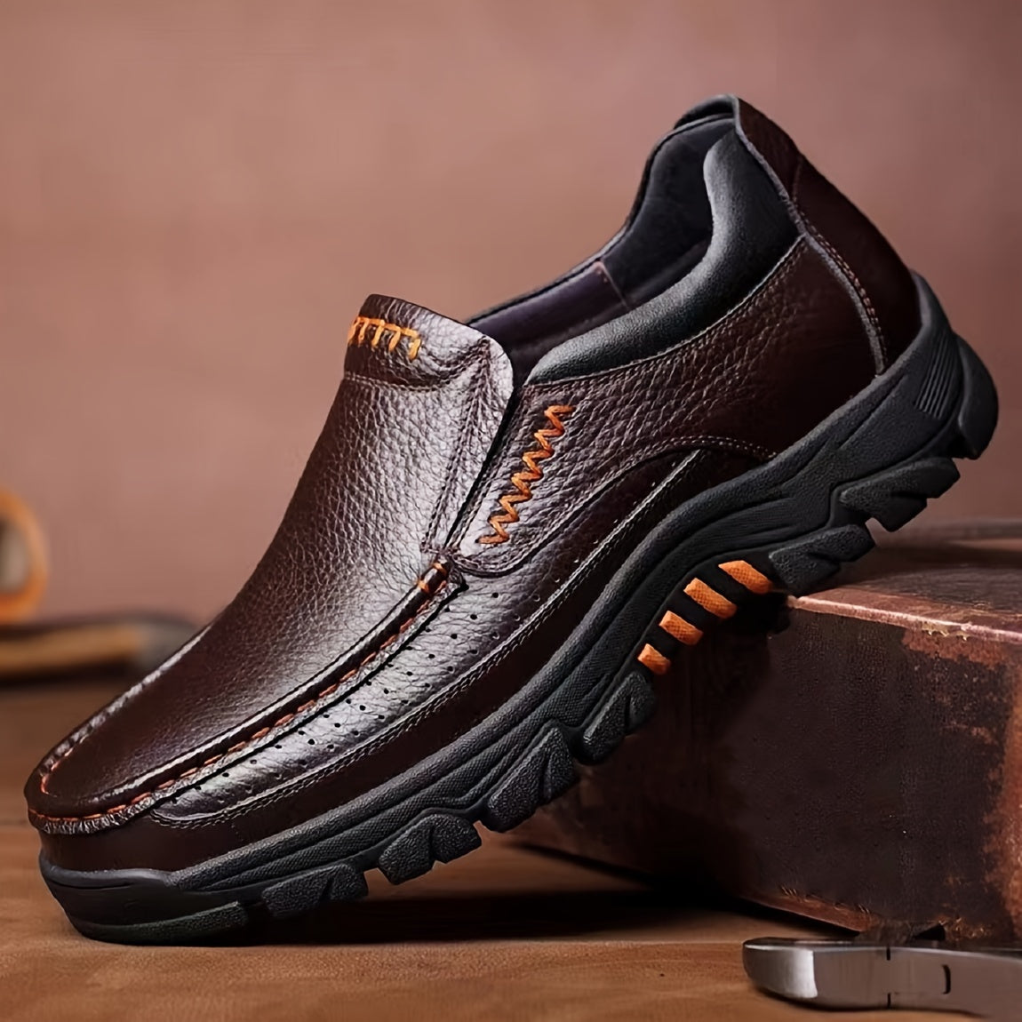 Heren leren oxford schoenen