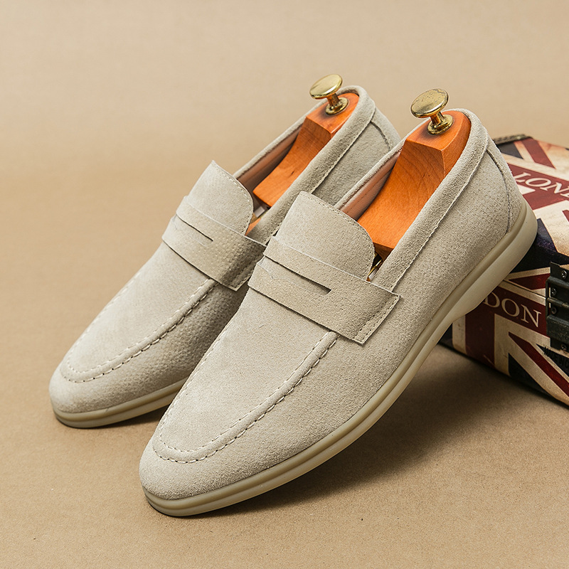 Heren formele suede loafers