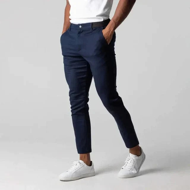 Heren stretch chino broek