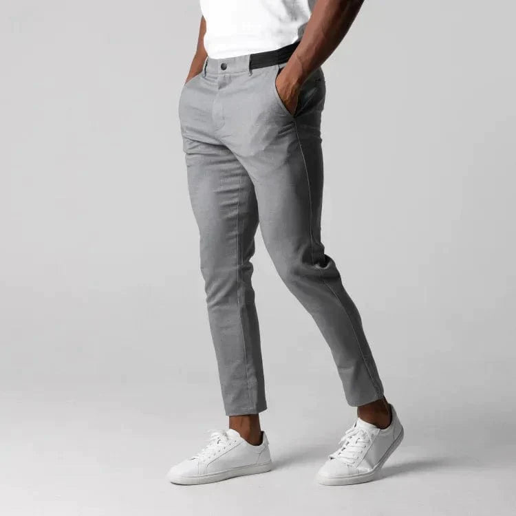 Heren stretch chino broek