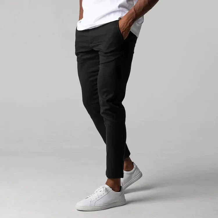 Heren stretch chino broek