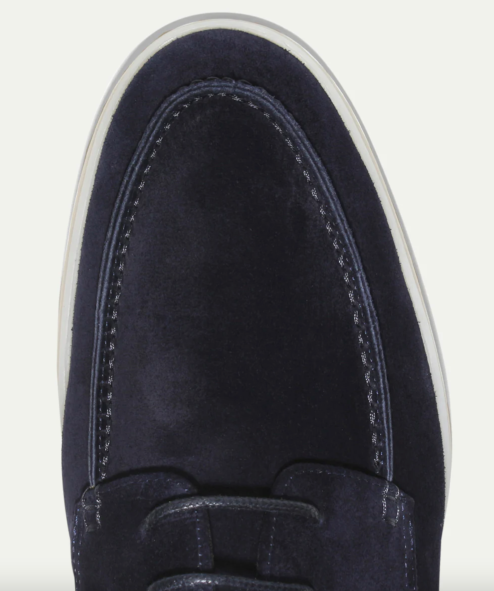 Heren suede loafers met veters