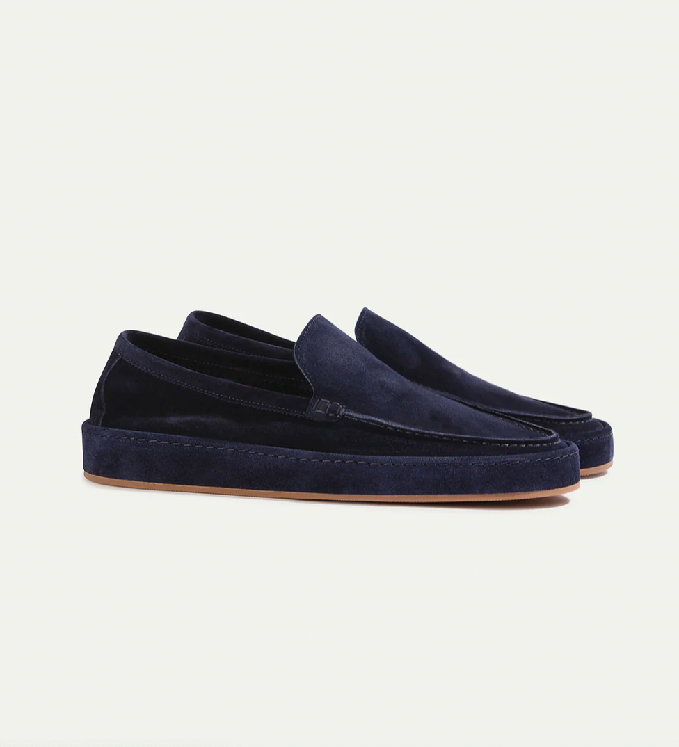 Heren suede instappers