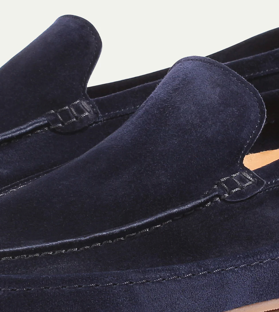 Heren suede instappers