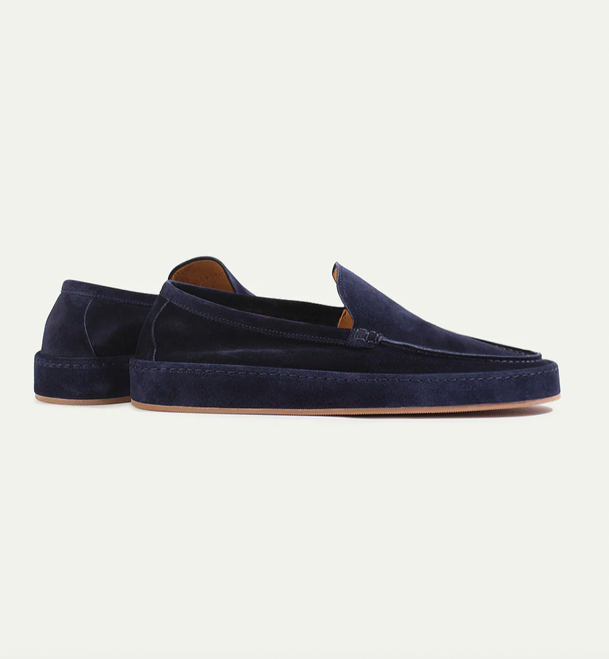 Heren suede instappers