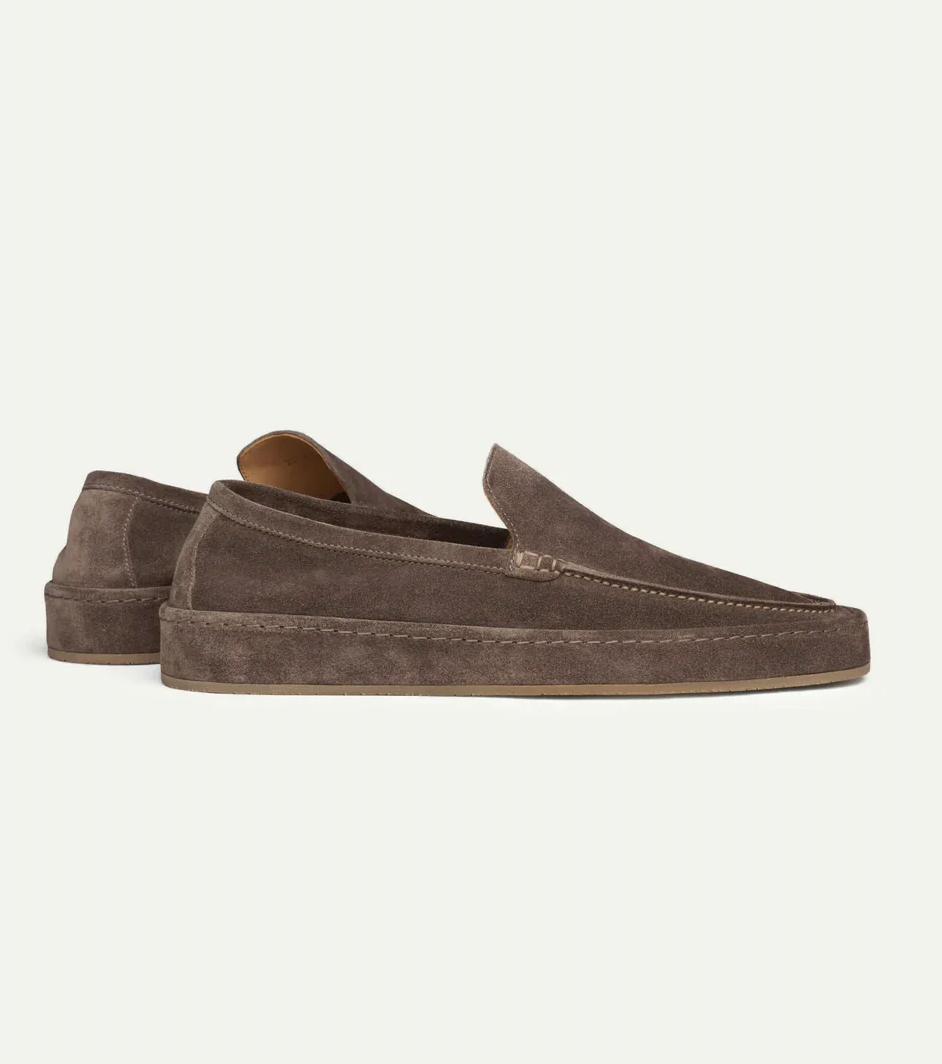 Heren suede instappers