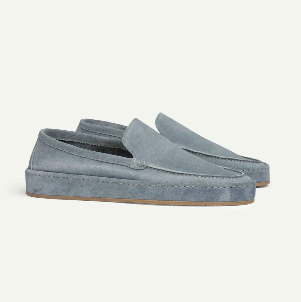 Heren suede instappers