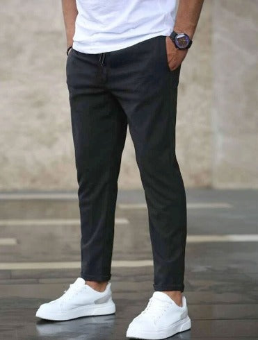 Heren stretch chino broek