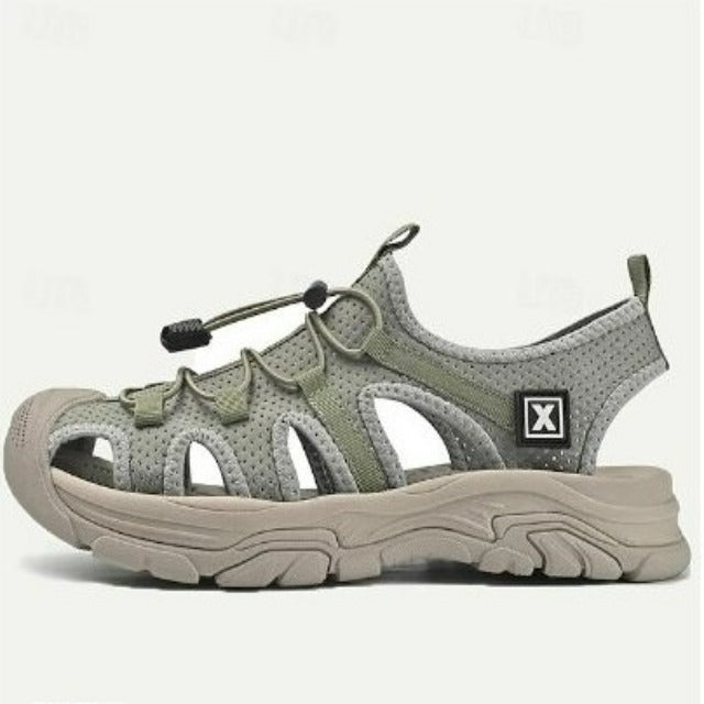 Heren wandel sandalen met vetersluiting