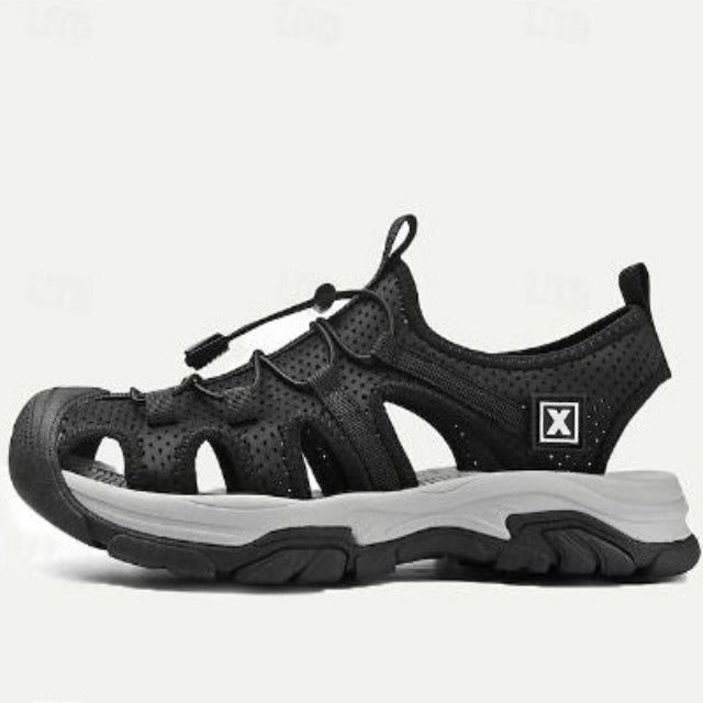 Heren wandel sandalen met vetersluiting