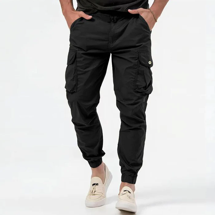 Heren woven cargo broek