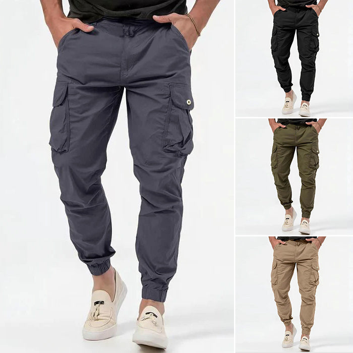 Heren woven cargo broek