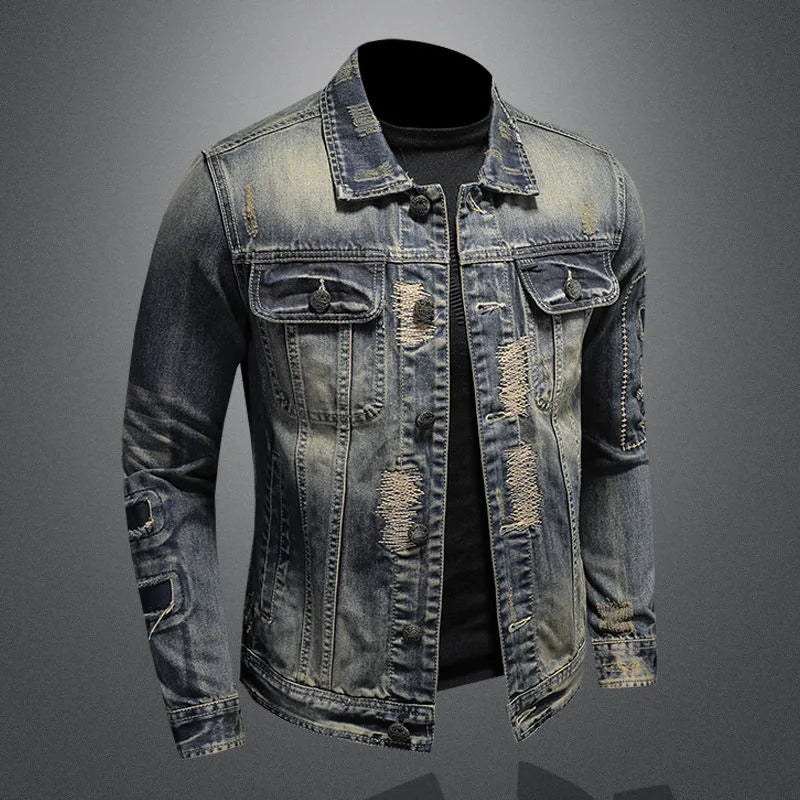 Heren denim jas