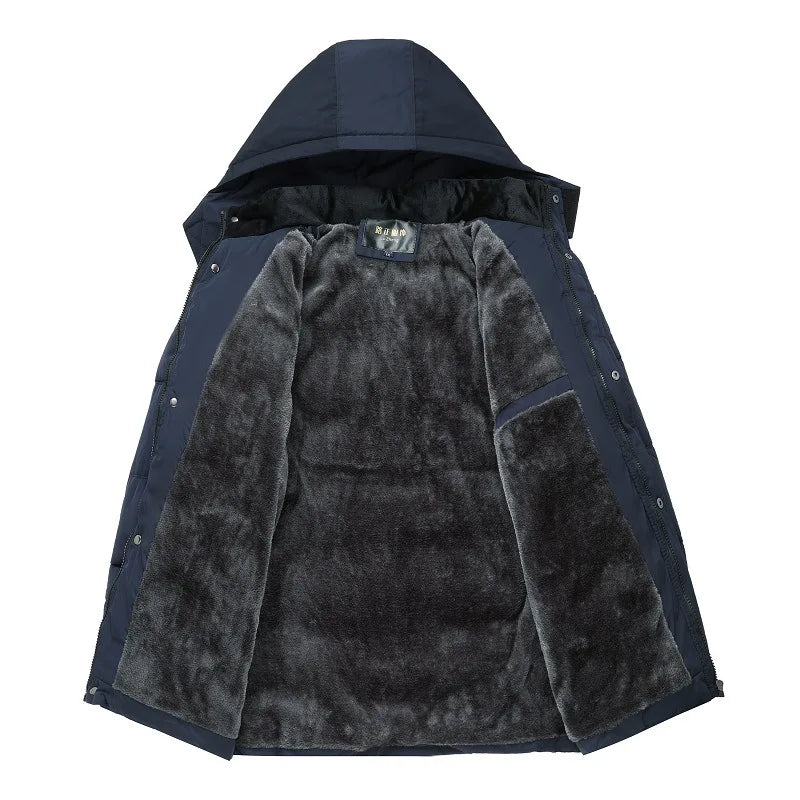 Waterdichte winterjas voor heren met fleece binnenvoering