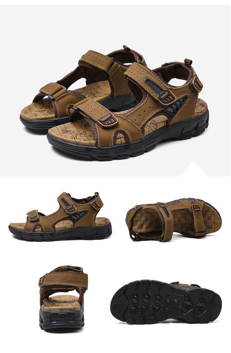 Heren comfortabele wandelsandalen met stevige zool