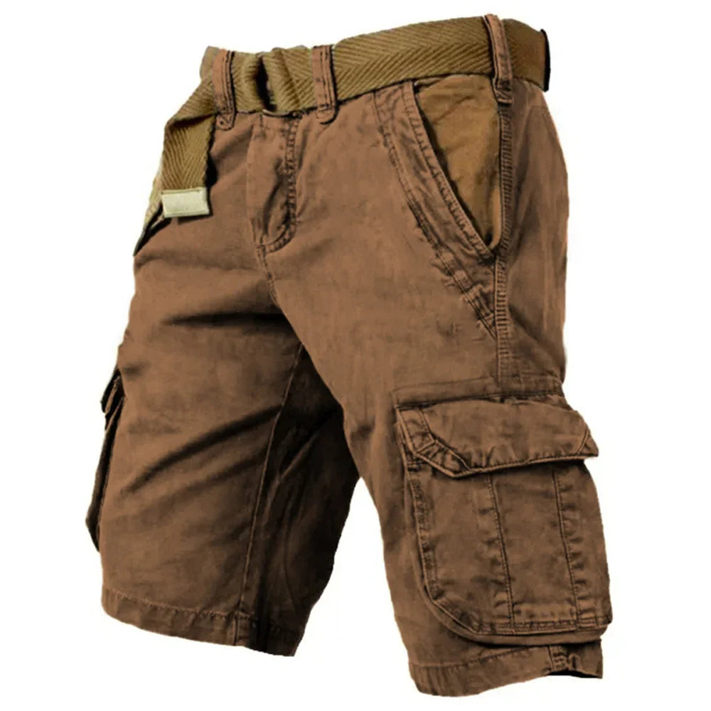 Heren denim cargo short