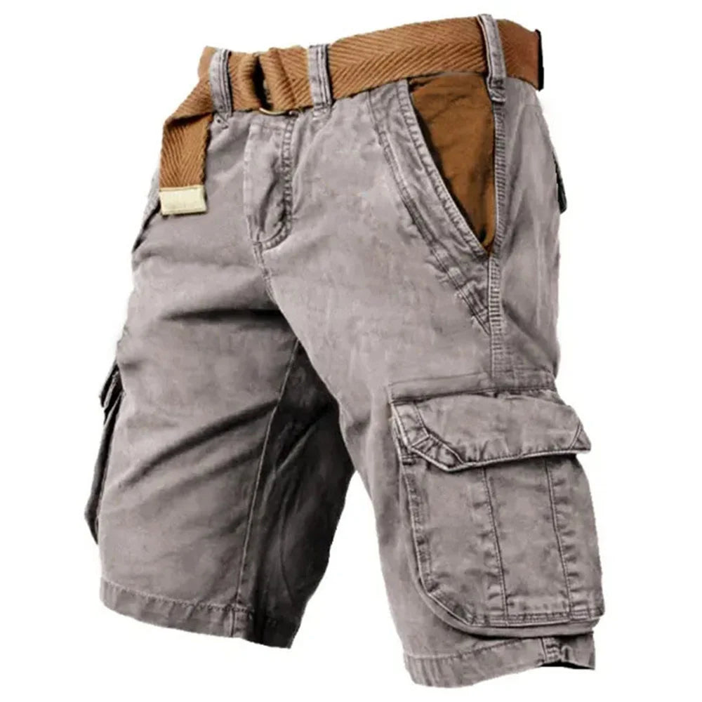 Heren denim cargo short