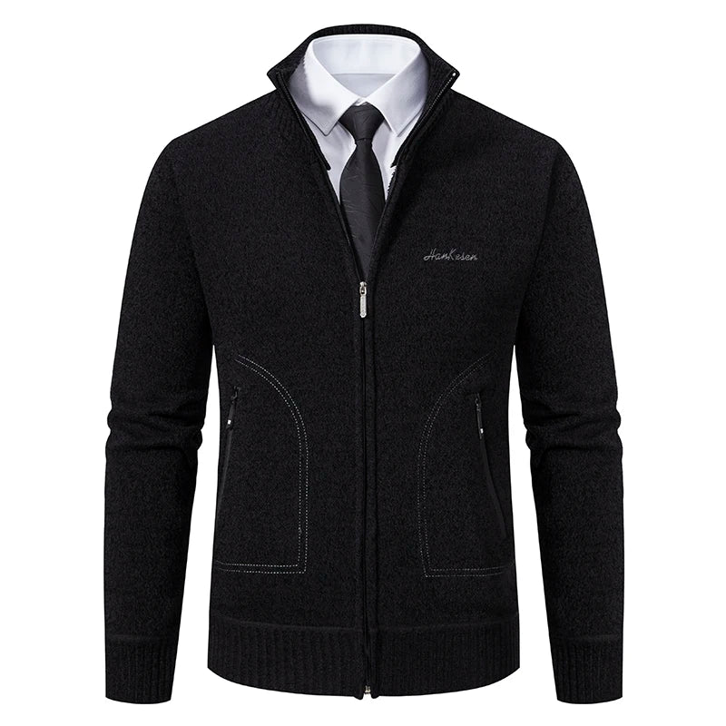 Heren business fleece wintervest met steekzakken