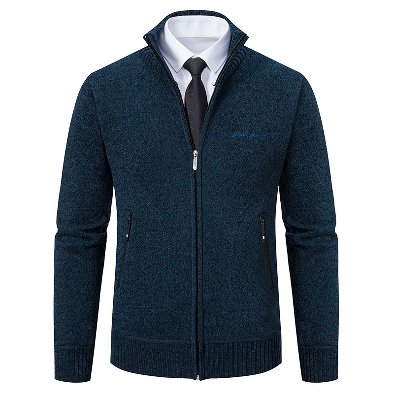 Heren business fleece wintervest met steekzakken