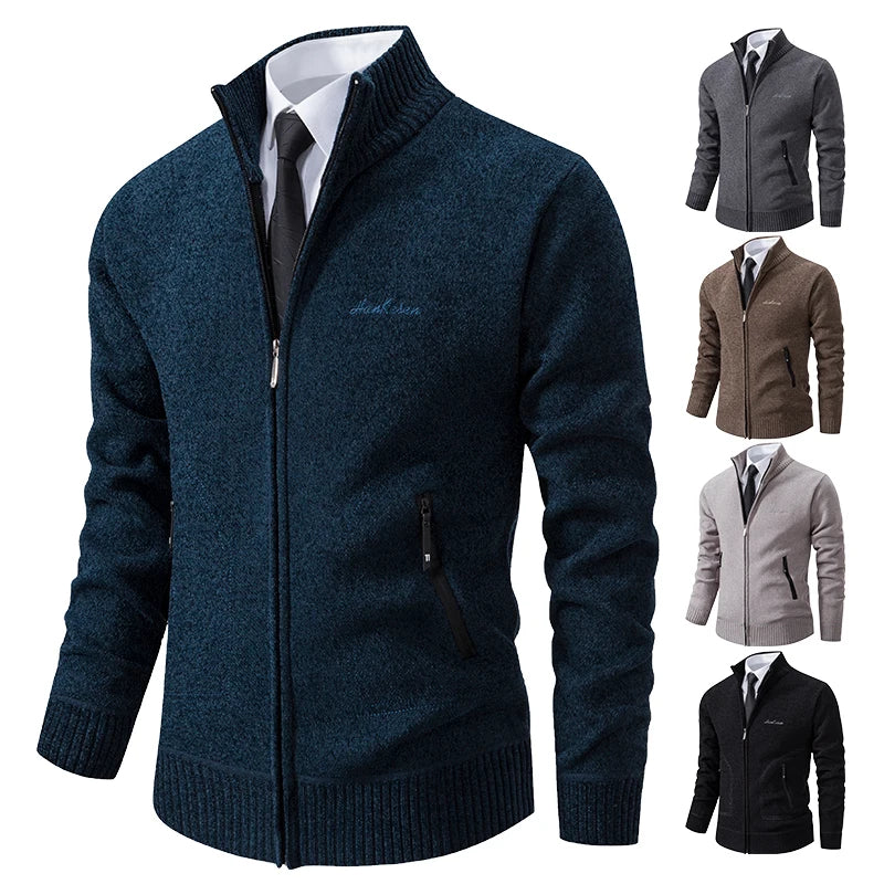 Heren business fleece wintervest met steekzakken