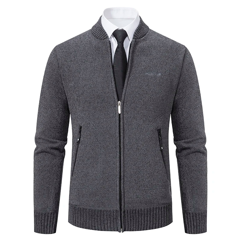 Heren business fleece wintervest met steekzakken