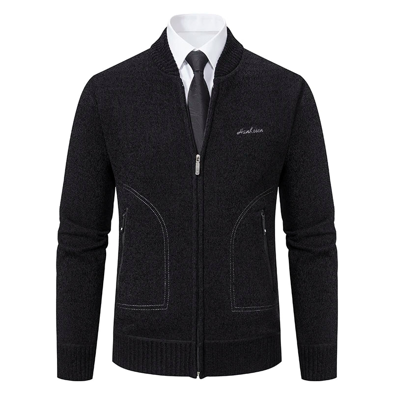 Heren business fleece wintervest met steekzakken